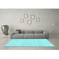 thumbnail image 3 of Ahgly Company Indoor Rectangle Abstract Light Blue Modern Area Rugs, 6' x 9', 3 of 4