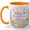 Orange, variant on Colorful Wildflower Coffee Mug, Bloom Quote Mug, Spring Garden Birthday Christmas Gift for Women, Floral Meadow Butterfly Mountain Art, 11 oz White Ceramic Coffee Cup