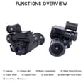 thumbnail image 5 of NVG10 Head-mounted Monocular 1920x1080p Green Tactical Head Night Vision Monocular IP66 Night Vision Goggle Device, 5 of 5