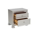 thumbnail image 6 of Newboti Furniture Glamorous Modern Design 1pc Nightstand of 2x Drawers Faux Crystal Knobs Silver Finish Furniture 06354, 6 of 12