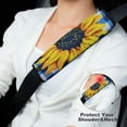 thumbnail image 4 of WYYP Sunflower Car Seat Belt Cover Comfortable Car Seat Strap Pads Safety Seatbelt Protector Ideal for Car Interior Accessories 2Pcs, 4 of 6