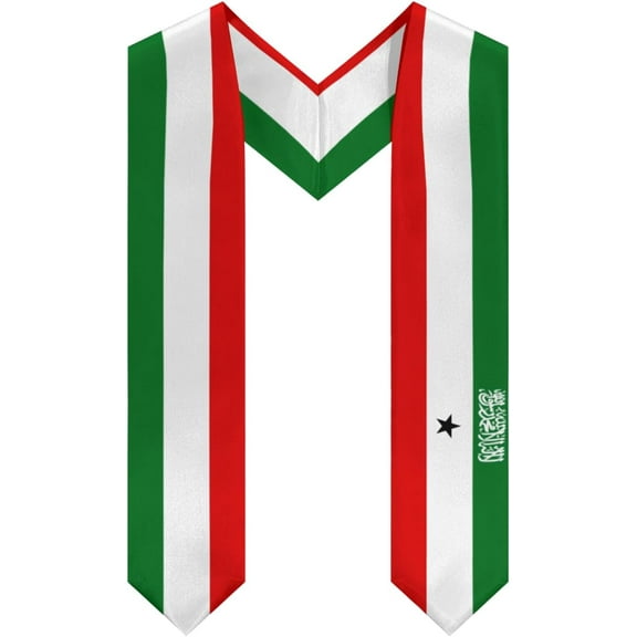 DABOYOZHZH Somaliland Flag Graduation Stole Shawl Sash Honor For Study Aboard International Students