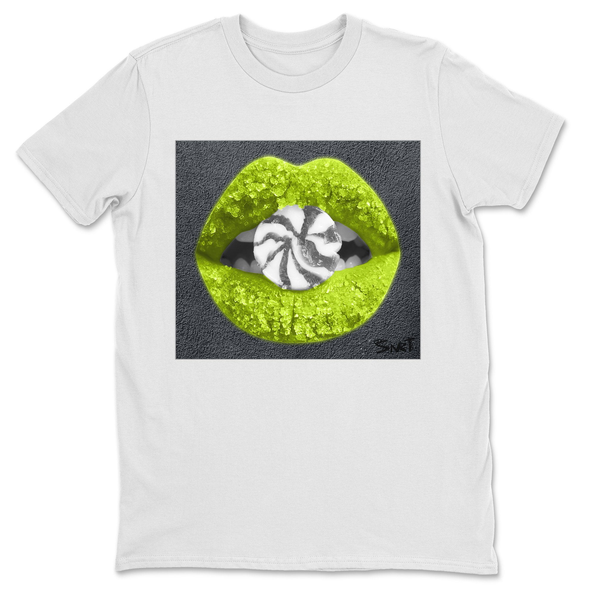 365 Printing - Lips Candy White T-Shirt 