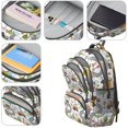 thumbnail image 4 of Excavator and Road White Pattern Cute School Backpack Bag with Padded Back and Adjustable Shoulder Straps 16.9 X 12.6 X 5.9 Inches, 4 of 5