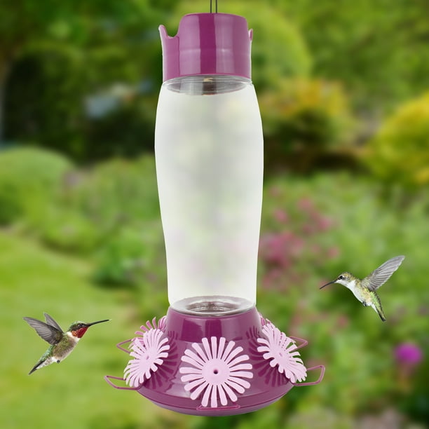 PerkyPet TopFill Hummer’s Favorite Glass Hummingbird Feeder 36 oz