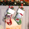 thumbnail image 3 of Toystoory Suministros de envoltura de medias de Navidad Adorno de festival encantador Diseño de escena Bolsa de regalo Decoración Colgante de chimenea de Kits de decoración para fiestas Gato Toystoory HA070449-01, 3 of 6