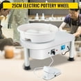 thumbnail image 2 of KFFKFF Pottery Wheel 25cm Pottery Forming Machine 280w Electric Wheel for Pottery with Foot Pedal and Detachable Basin Easy Cleaning for Ceramics Clay Art Craft DIY, 2 of 9