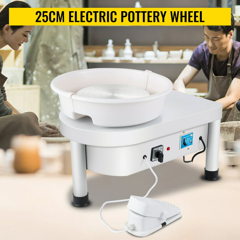VEVOR Pottery Wheel Machine 25cm, Pottery Forming Machine 280W Electric  Wheel for Pottery with Foot Pedal and Detachable Basin Easy Cleaning for  Ceramics Clay Art Craft DIY 