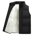 thumbnail image 6 of dzxyzu Men's Vest Lined Puffer Vest Sleeveless Mock Neck Down Jacket Outdoor Golf Waistcoat Running Vest Travel Winter Windbreak Coat - Black, 6 of 7
