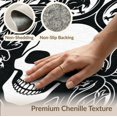 thumbnail image 6 of ODIKA 6'x9' Washable Area Rug Easy Care, Non-Shedding, Streetwear Gothic Dorm Guys Men Chrome Anime Skull Beast Graphic Playful for Queen Size Bedroom Under Bed Master Suite, 6 of 7