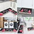 thumbnail image 6 of Christmas Kitchen Rug Sets 2 Piece Merry Xmas Tree Branches Kitchen Floor Mat Non Slip Rugs for Kitchen Floorfor Cook Home Decor (47x17+30x17 Inches), 6 of 7