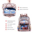 thumbnail image 2 of Clear Backpack Transparent Bag See-trough Beach Bag For Women (Rose Gold), 2 of 6