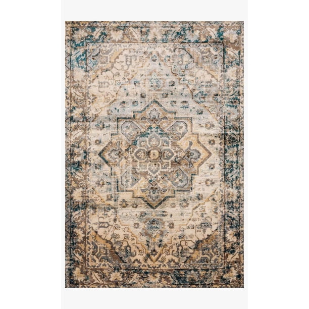 Loloi II Isadora Oriental Oatmeal / Bark Area Rug