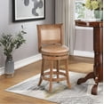 thumbnail image 2 of Boraam Augusta 26" Swivel Wood Kitchen Counter Stool - Chestnut Wire-Brush, 2 of 8