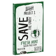 Project 7 Save the Earth Fresh Mint Sugar Free Gum, 12 count, (Pack of 12)