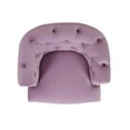 thumbnail image 5 of Maklaine Mid-Century Hardwood Tufted Accent Chair in Lavender, 5 of 16