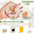 thumbnail image 3 of Mother's Day Balloons Teddy Bears 6 Pcs Drink Coasters with Holder Absorbent Coasters Woven Coasters for Drinks Table Desk Protection Home Decor, 3 of 7