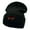 Black, variant on Phoenix Insignia Embroidered 12 Inch Knitted Long Beanie - White OSFM