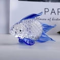 thumbnail image 2 of Youkk Glass Fish Shape Table Decor Portable Replacement Vivid Lifelike Colorful Home Computer Desk Ornament Decoration Blue, 2 of 8