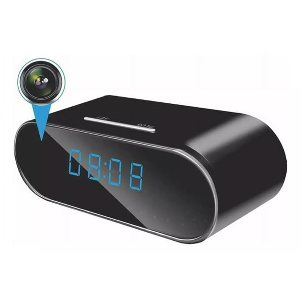 Cámara Con Visión Nocturna Tipo Reloj Despertador Wifi 1080p