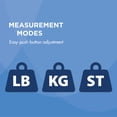 thumbnail image 5 of HealthWise Digital Weight Scale | 438 lbs / 199 kg Capacity | Tempered Glass Auto-On | Quick, Accurate Body Weight Measurements | Measurement Modes: LBS, KG or ST, 5 of 7