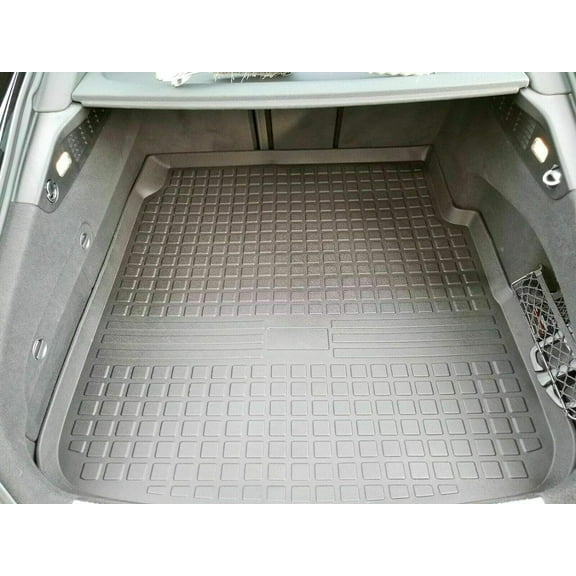 EACCESSORIES EA Cargo Liner – Trunk Mat for Audi A7 S7 RS7 2012-2018 – Weather-Resistant Trunk Mats for Cars with Raised Lip – Non-Slip Car Trunk Mat Rubber – Easy to Install – Laser Pre-Cut Design
