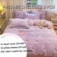 thumbnail image 6 of MorroMorn Purple Duvet Cover Queen, Bunny Kids Bedding Sets, Fluffy Comforter Covers Set, Down Alternative Blanket Ultra Soft Kawaii Cute Gifts for Girls Teen Women Full Double Size, 6 of 6