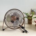thumbnail image 2 of Ventilador de escritorio USB de 5,7 pulgadas, rotación de 360 ​​° pequeño y silencioso, potente flujo de aire portátil fuerte, Mini ventilador de refrigeración Personal de metal, 2 of 5