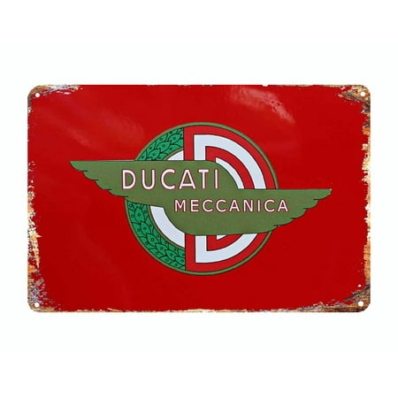 Cartello In Metallo Vintage – Ghirlanda Primaverile Con Uccellino E Fiori – Poster In Latta 20x30cm – Decorazione Parete Per Casa, Bar, Garage - 2