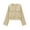 Beige, variant on Women's Work office Blazer Button up Round Neck Pure Color Long Sleeve Jacket Suit Blazer Yellow S(S)