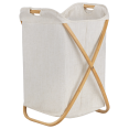 thumbnail image 1 of Bouclair Beige Bamboo Hamper, 1 of 3