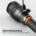 thumbnail image 5 of NEBO 12K Lumen USB-C Rechargeable Waterproof Flashlight with Built In Power Bank - Storm Gray, 5 of 7