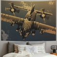thumbnail image 2 of Sheronv Dieselpunk Airplane Tapestry Wall Hanging - Graphic Tapestries for Home Wall Decor in Living Room Bedroom Dorm - Multiple Sizes Available 40x30inch, 2 of 6