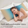 thumbnail image 5 of Blue Teal Yellow Ombre Body Pillow Covers 20"x60", Farmhouse Modern Gradient Art Soft Brushed Microfiber Breathable Throw Pillow Covers, Pillowcase with Zipper for Couch Sofa Bedroom Living Room, 5 of 9