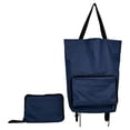 thumbnail image 3 of Clearance Under $6.19Foldable Grocery Cart Bag, Rolling Shopping Tote with Smooth Wheels, Heavy Duty Collapsible Laundry Trolley for Market Trips and Travel, 3 of 4