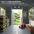 thumbnail image 6 of Giantfurnni 8x6 FT Resin Outdoor Storage Shed Weather Resistant Tool Shed with Windows and Air Vent for Backyard,Garden,Lawn, 6 of 14