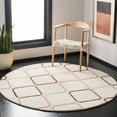 thumbnail image 2 of SAFAVIEH Soho Phoebe Geometric Wool Runner Rug, Ivory/Multi, 2'6" x 6', 2 of 10