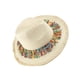 thumbnail image 4 of sombrero de playa elegante con protección solar y borlas coloridas., 4 of 6
