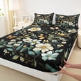 thumbnail image 3 of Manfei Chic Floral Flowers 4pcs Bed Sheets for Boys Girls,Spring Garden King Sheets,Vintage Aesthetics Super Cozy Sheet Set,Lightweight Room Decor, 3 of 7