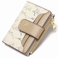 thumbnail image 6 of GAEKEAO Small Wallet for Women Slim Bifold Leather Credit Card Holder Purse Zipper Pocket Coin Wallets with ID Window, 6 of 9