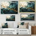 thumbnail image 4 of Designart "Aura of Gold and Green in Abstract Marble I" Abstract Framed Wall Art Decor - Modern Gold Abstract Marble Hallway Framed Wall Art Decor, 4 of 6