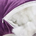 thumbnail image 4 of Reading Pillow for Bed Adult Size,Reading Pillow with Shredded Memory Foam, Large Adult Backrest with Arms, Back Support for Sitting Up in Bed,Purple, 4 of 9