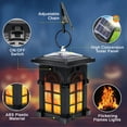 thumbnail image 3 of Outdoor Solar Lanterns, Solar Hanging Lantern, Waterproof Solar Powered Landscape Garden Lights, Flickering Flame Solar Lantern Lights for Garden Patio Deck Yard Table, 3 of 7