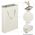 thumbnail image 2 of ZERO JET LAG Cesta pequeña para la colada con asas, cesta pequeña y plegable para la colada, cesta delgada para ropa sucia, 45 L (22 pulgadas, beige), 2 of 5