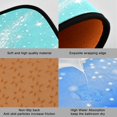 thumbnail image 2 of 2-Piece Kitchen Mat Set Non Slip Washable Floor Mats Decorative Rugs for Kitchen Sink Laundry Cyan-blue Flashing Pattern, 2 of 7