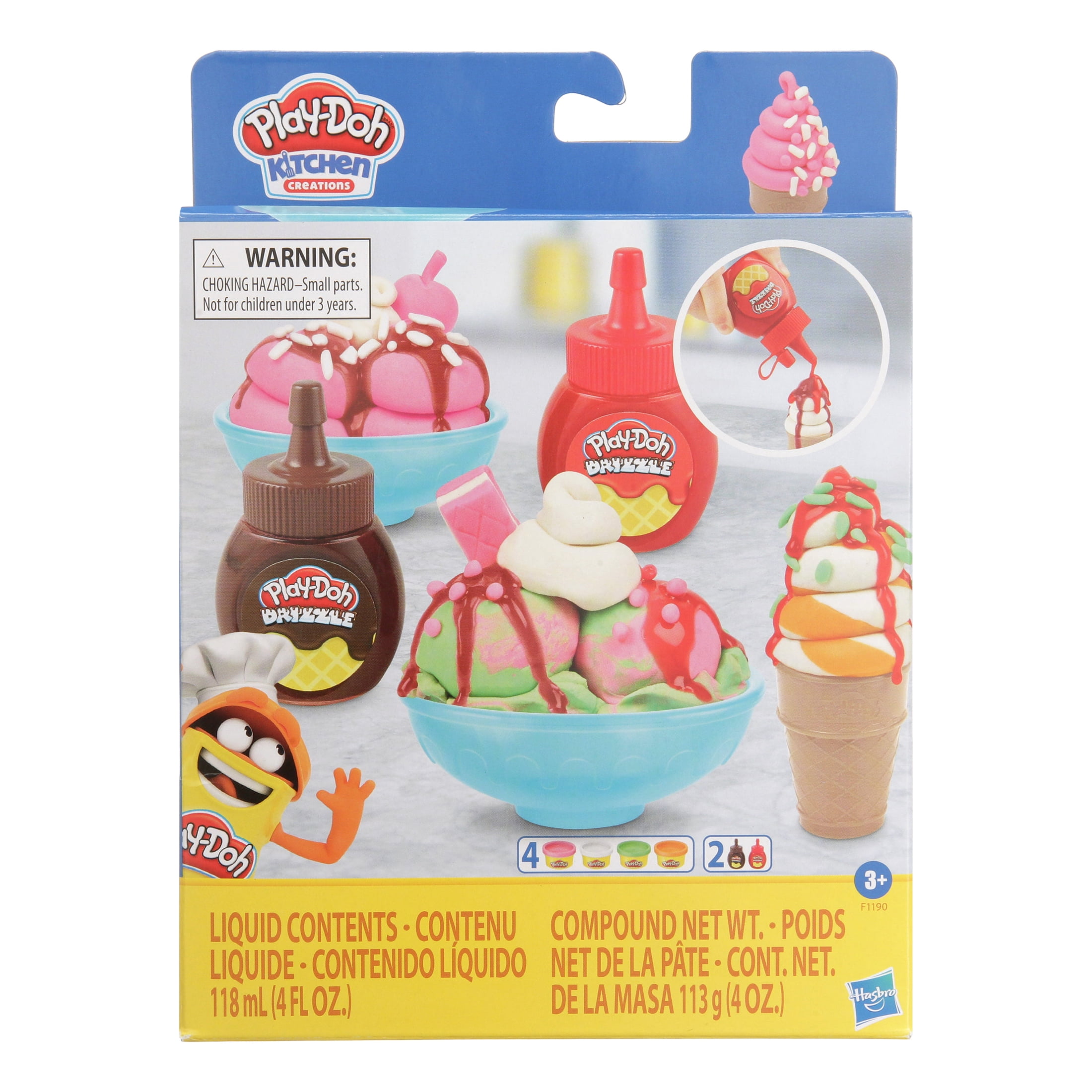 Play-Doh Kitchen Creations Delightful Donuts Set with 4 Colors 