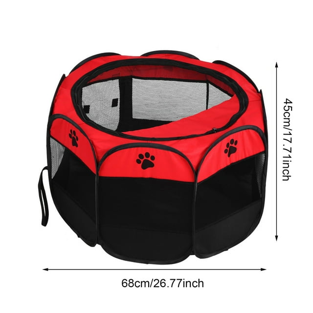 Cage Portable Pliable pour Animaux de Compagnie Chats et Chiens, Usage Intérieur / Extérieur, Confort et Ventilation Maximum, Installation et Rangement Faciles