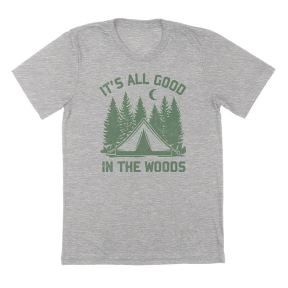 All Good In The Woods Humor Graphic Sport Grey Mens T-Shirt