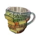 thumbnail image 3 of Taza de café con forma de libros apilados pintados, multifuncional, para decoración de escritorios y estantes. Estilo B, 3 of 8