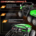 thumbnail image 6 of VIBESPARK 24V 2-Seater Ride on Toys with Remote Control, 6 Wheeler Ride on UTV, 4WD Electric Dump Truck, Motorized Riding Toys w/ Bluetooth, MP3, Music, Battery Display, Suspension, Shovel, 5MPH, 6 of 12